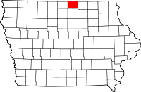 State map highlighting Worth&#32;County