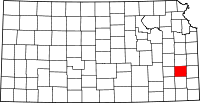 State map highlighting Allen&#32;County