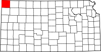State map highlighting Cheyenne&#32;County