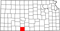 State map highlighting Comanche&#32;County