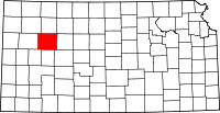 State map highlighting Gove&#32;County