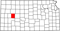 State map highlighting Lane&#32;County