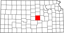 State map highlighting McPherson&#32;County