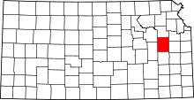 State map highlighting Osage&#32;County