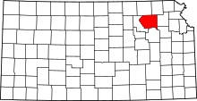 State map highlighting Pottawatomie&#32;County