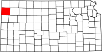 State map highlighting Sherman&#32;County