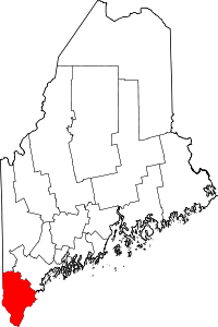 State map highlighting York&#32;County