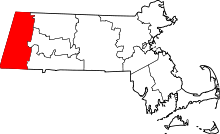 State map highlighting Berkshire&#32;County