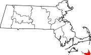 State map highlighting Nantucket&#32;County
