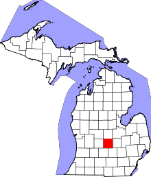 State map highlighting Clinton&#32;County