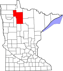 State map highlighting Beltrami&#32;County