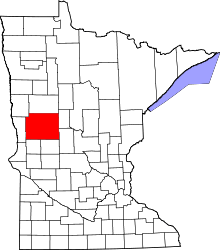 State map highlighting Otter Tail&#32;County