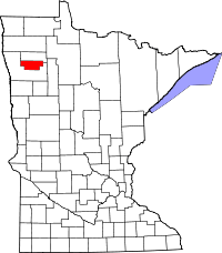 State map highlighting Red Lake&#32;County