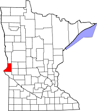 State map highlighting Traverse&#32;County
