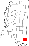 State map highlighting George&#32;County