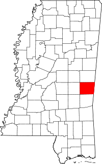 State map highlighting Lauderdale&#32;County