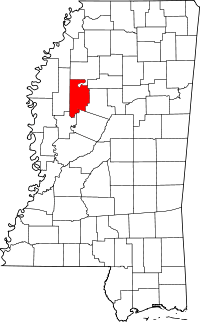 State map highlighting Leflore&#32;County