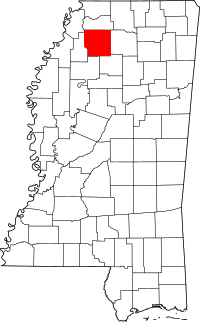 State map highlighting Panola&#32;County