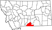 State map highlighting Carbon&#32;County