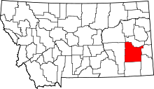 State map highlighting Custer&#32;County