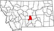 State map highlighting Golden Valley&#32;County