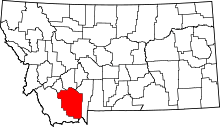 State map highlighting Madison&#32;County