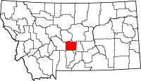 State map highlighting Wheatland&#32;County