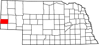 State map highlighting Banner&#32;County