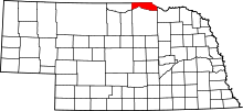 State map highlighting Boyd&#32;County
