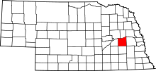 State map highlighting Butler&#32;County