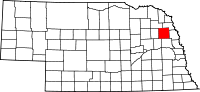 State map highlighting Cuming&#32;County