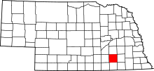 State map highlighting Fillmore&#32;County