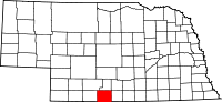 State map highlighting Furnas&#32;County
