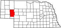 State map highlighting Garden&#32;County