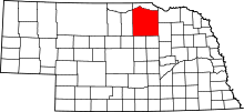 State map highlighting Holt&#32;County