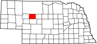 State map highlighting Hooker&#32;County