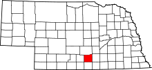 State map highlighting Kearney&#32;County