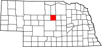 State map highlighting Loup&#32;County