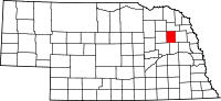 State map highlighting Stanton&#32;County