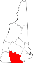 State map highlighting Hillsborough&#32;County