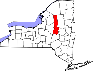 State map highlighting Herkimer&#32;County