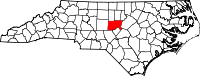 State map highlighting Chatham&#32;County