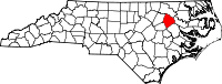 State map highlighting Edgecombe&#32;County