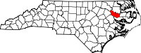 State map highlighting Martin&#32;County