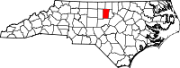 State map highlighting Orange&#32;County