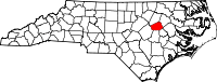 State map highlighting Wilson&#32;County