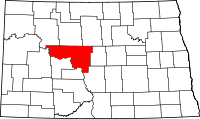 State map highlighting McLean&#32;County
