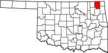 State map highlighting Craig&#32;County