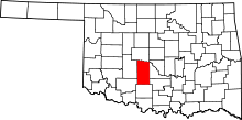 State map highlighting Grady&#32;County