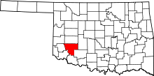 State map highlighting Kiowa&#32;County